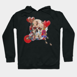 Flower Power Skull Hoodie